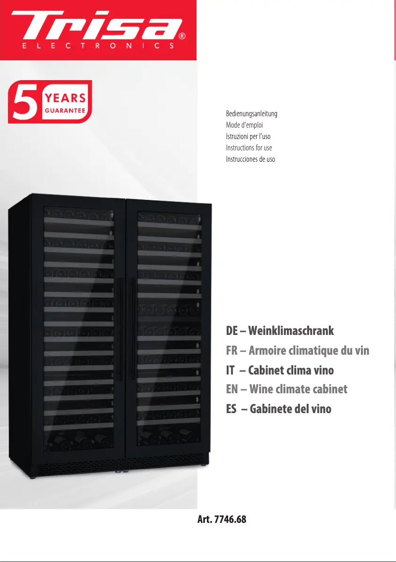 Page 1 de la notice Manuel utilisateur Trisa 7746