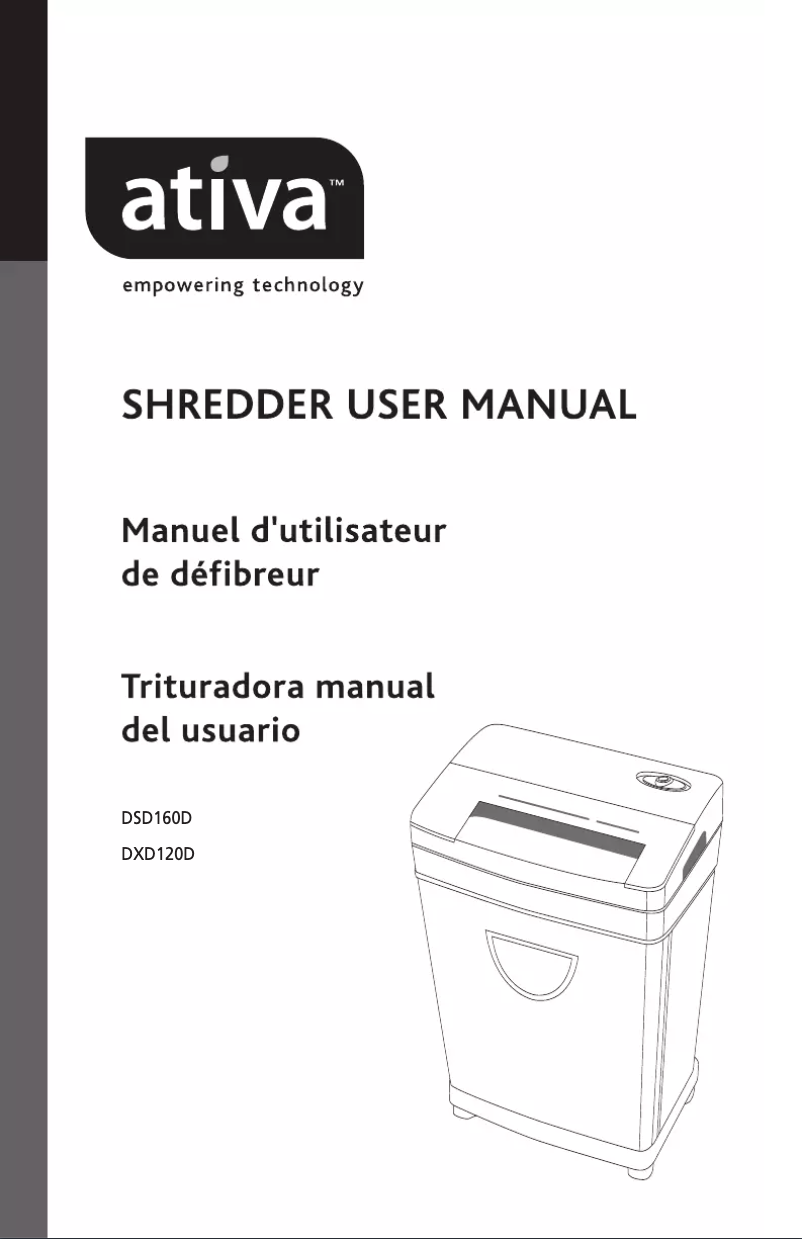 Page n°1 - Manuel utilisateur Ativa DSD160D