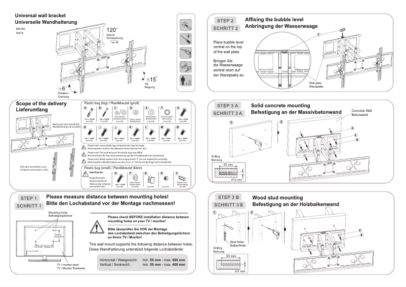 Page 1 de la notice Manuel utilisateur Ricoo S0664