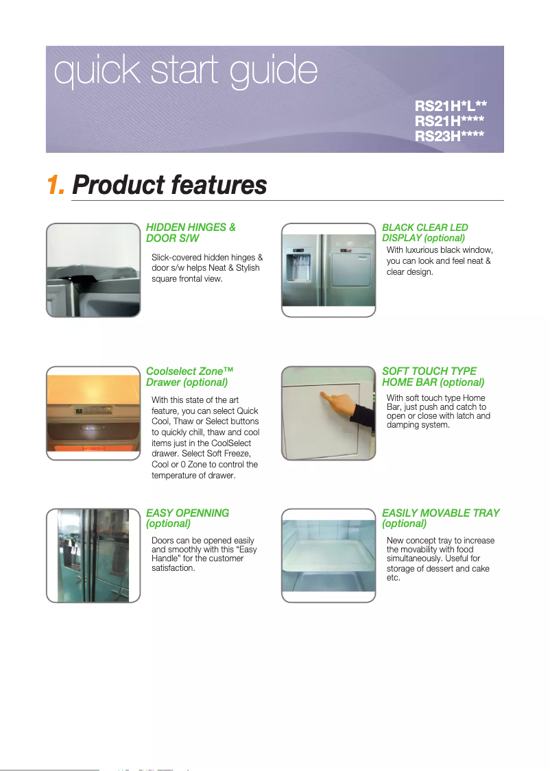 Página 1 del manual Guía de instalación Samsung RS3NHPE