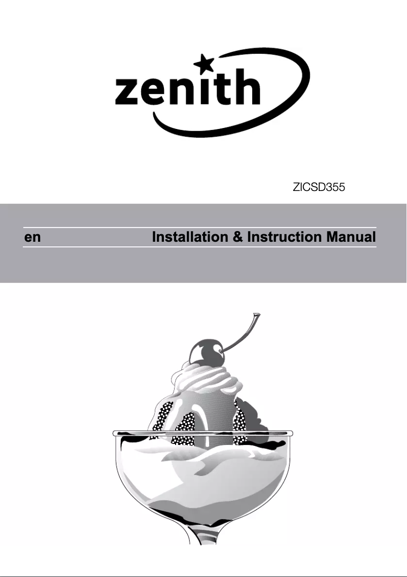 Page 1 de la notice Manuel utilisateur Zenith ZICSD355
