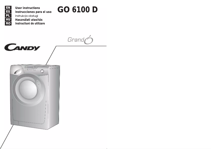 Image de la première page du manuel de l'appareil GO 6100 D-16S