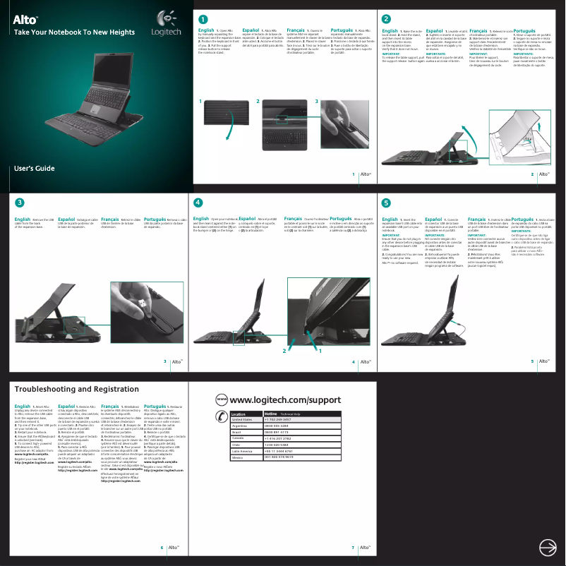 Página 1 del manual Manual de usuario Logitech Alto