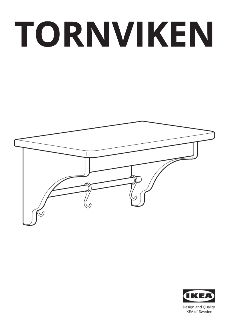 Page 1 de la notice Manuel utilisateur Ikea TORNVIKEN 803.935.17