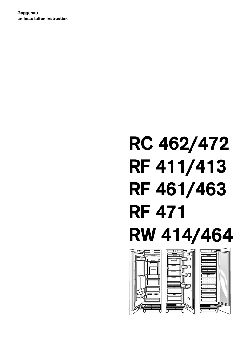 Imagen de la primera página del manual del dispositivo RC462301