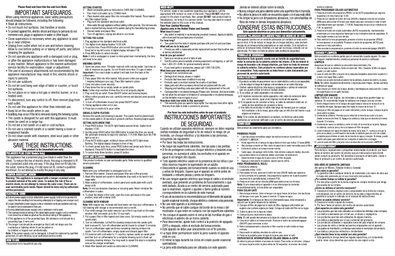 Page 1 de la notice Manuel utilisateur Black & Decker CM1050