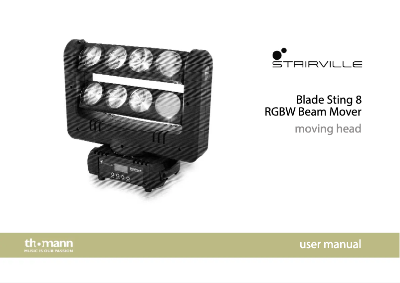 Página 1 del manual Manual de usuario Stairville Blade Sting 8
