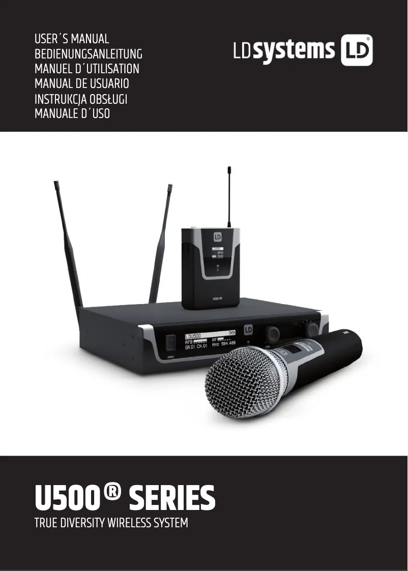 Page n°1 - Manuel utilisateur LD Systems U506 HHC 2