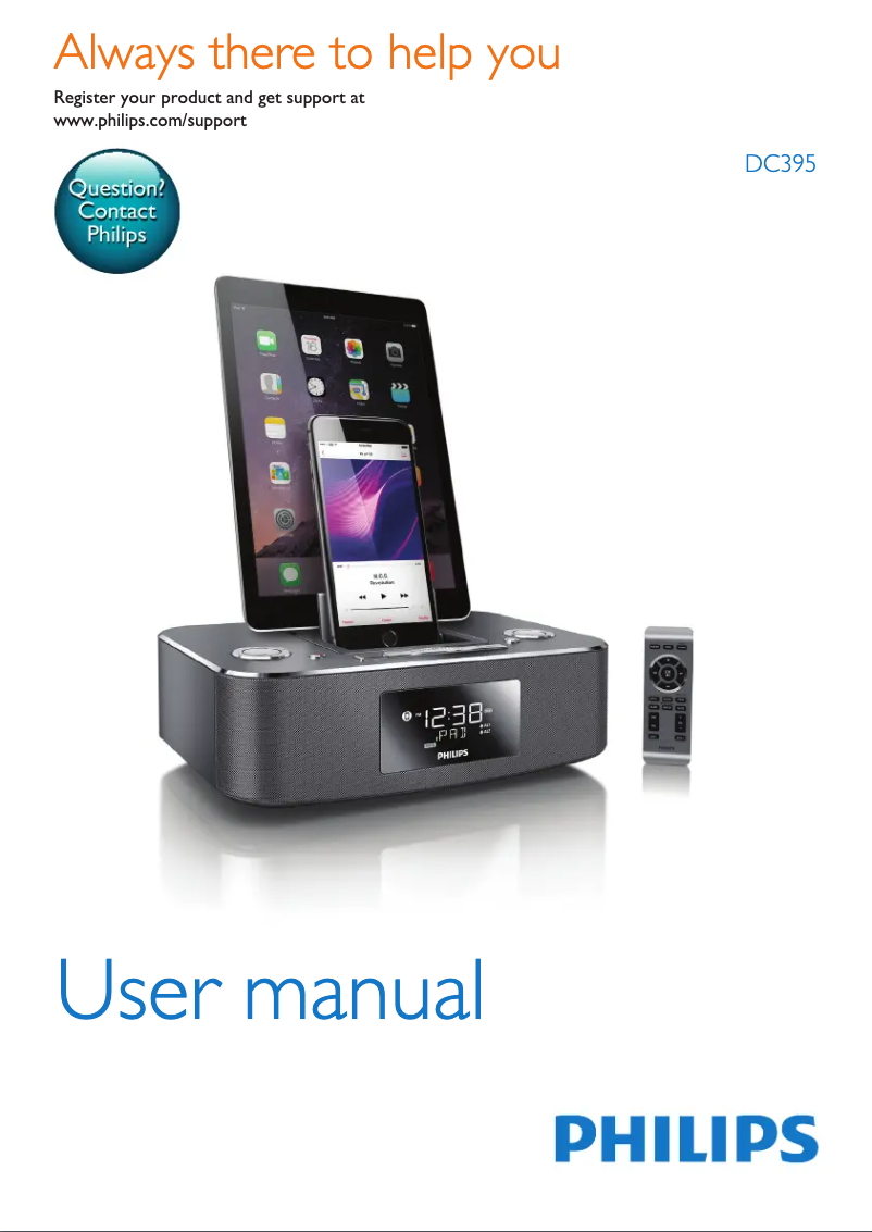 Page n°1 - Manuel utilisateur Philips DC395