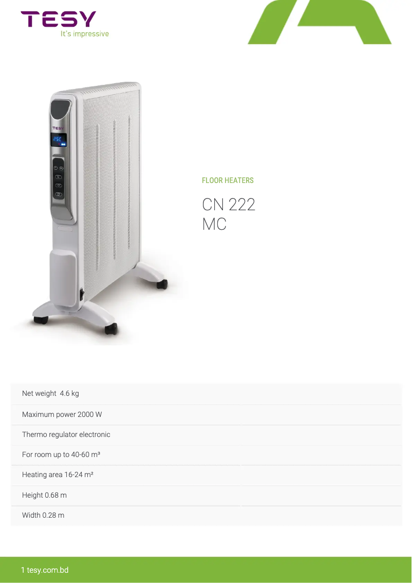 Image de la première page du manuel de l'appareil CN 222 MC