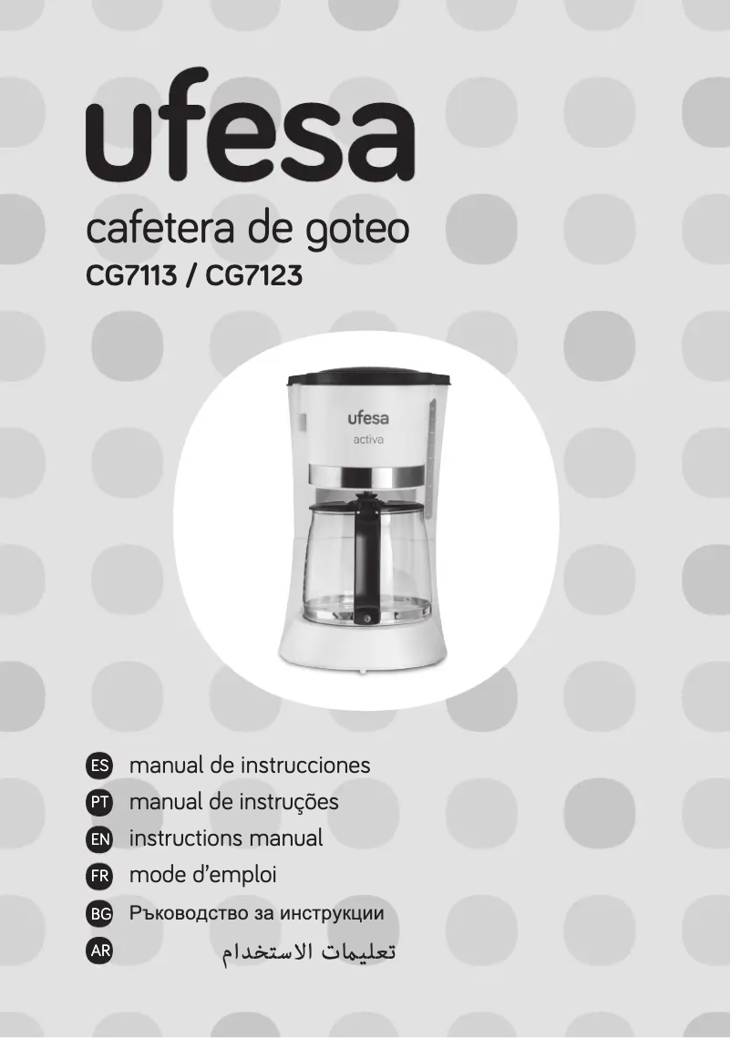 Page n°1 - Manuel utilisateur Ufesa Activia CG7113