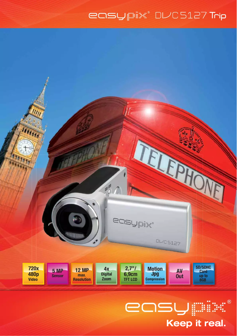 Image de la première page du manuel de l'appareil DVC5127 Trip