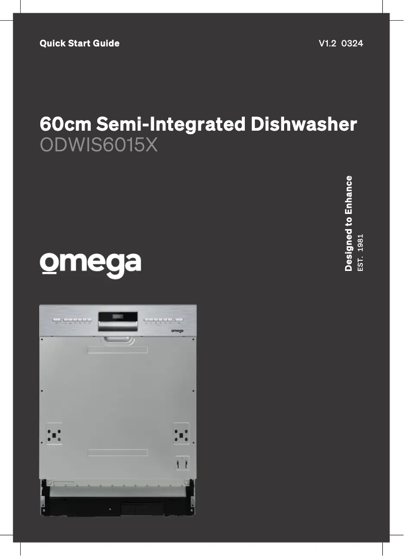 Page n°1 - Guide de démarrage rapide Omega ODWIS6015X