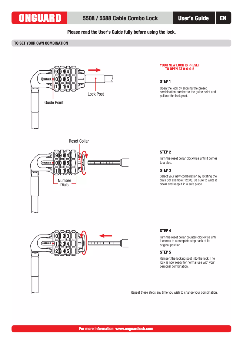 Image de la première page du manuel de l'appareil 5508