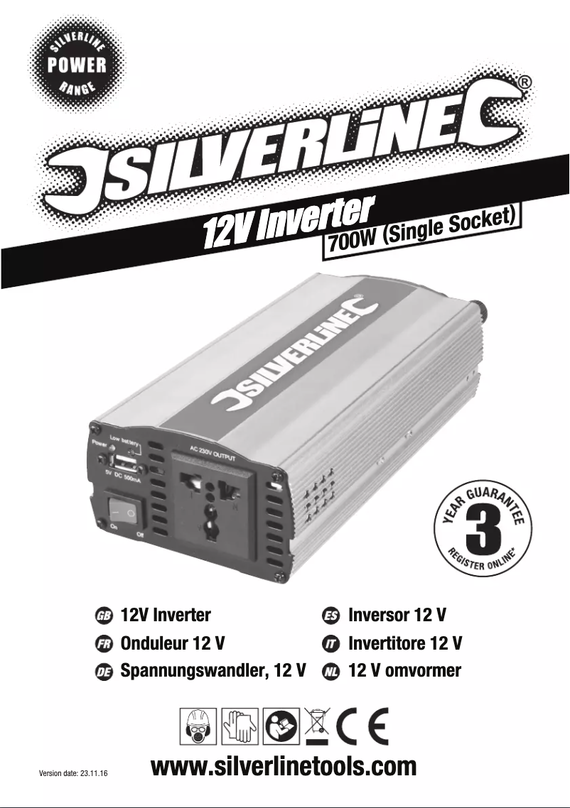 Page n°1 - Manuel utilisateur Silverline 263764