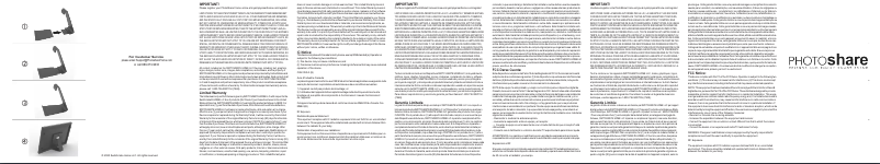 Page 1 de la notice Manuel utilisateur Brookstone PhotoShare