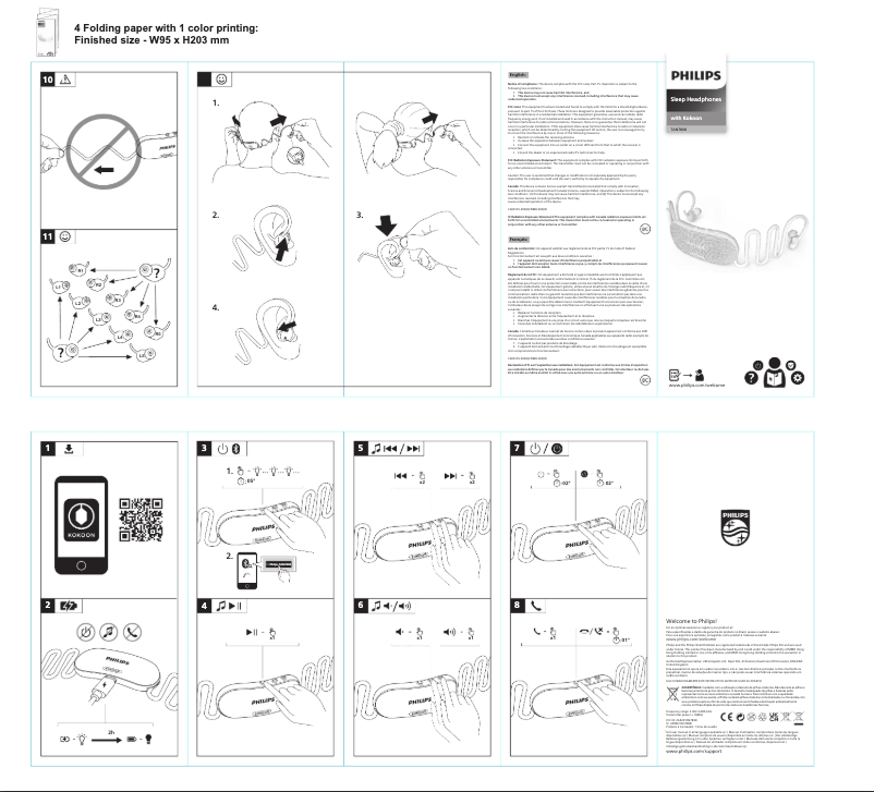 Page 1 of the manual Quick Start Guide Philips TAN7808