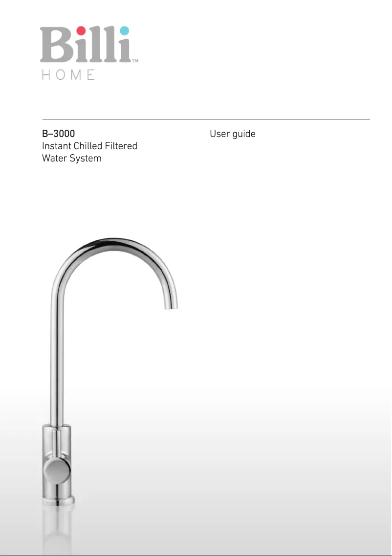 Page 1 de la notice Manuel utilisateur Billi B–3000