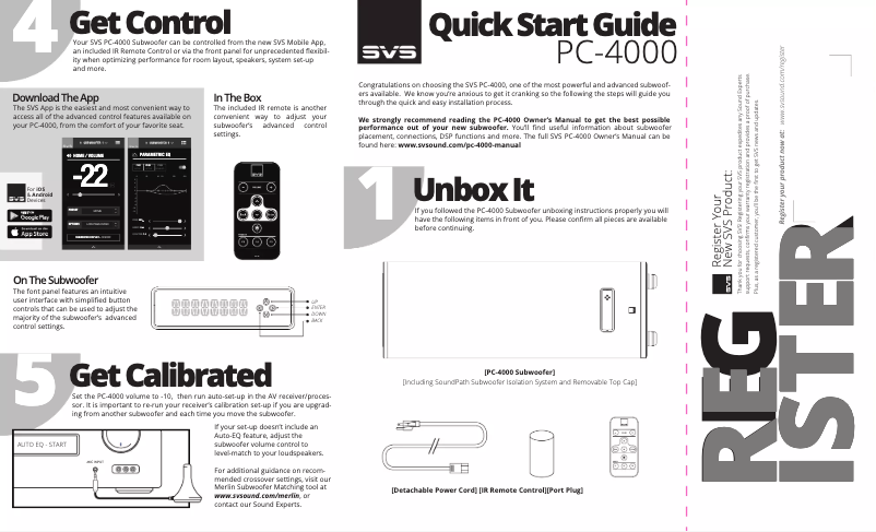 Image de la première page du manuel de l'appareil PC-4000