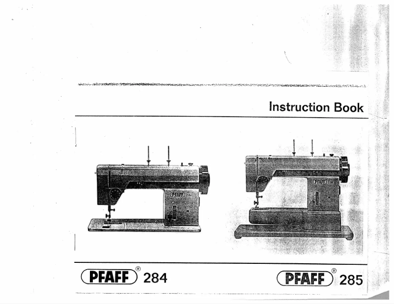 Page n°1 - Manuel utilisateur Pfaff 284