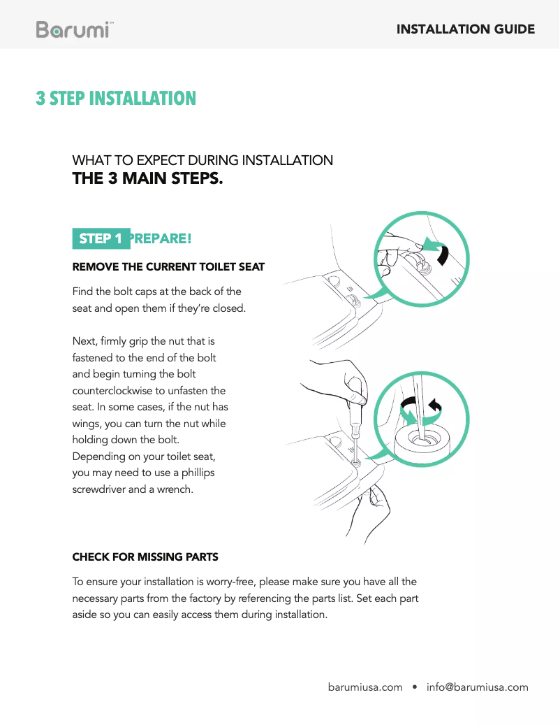 Page n°1 - Manuel utilisateur Barumi EF-BM-6000