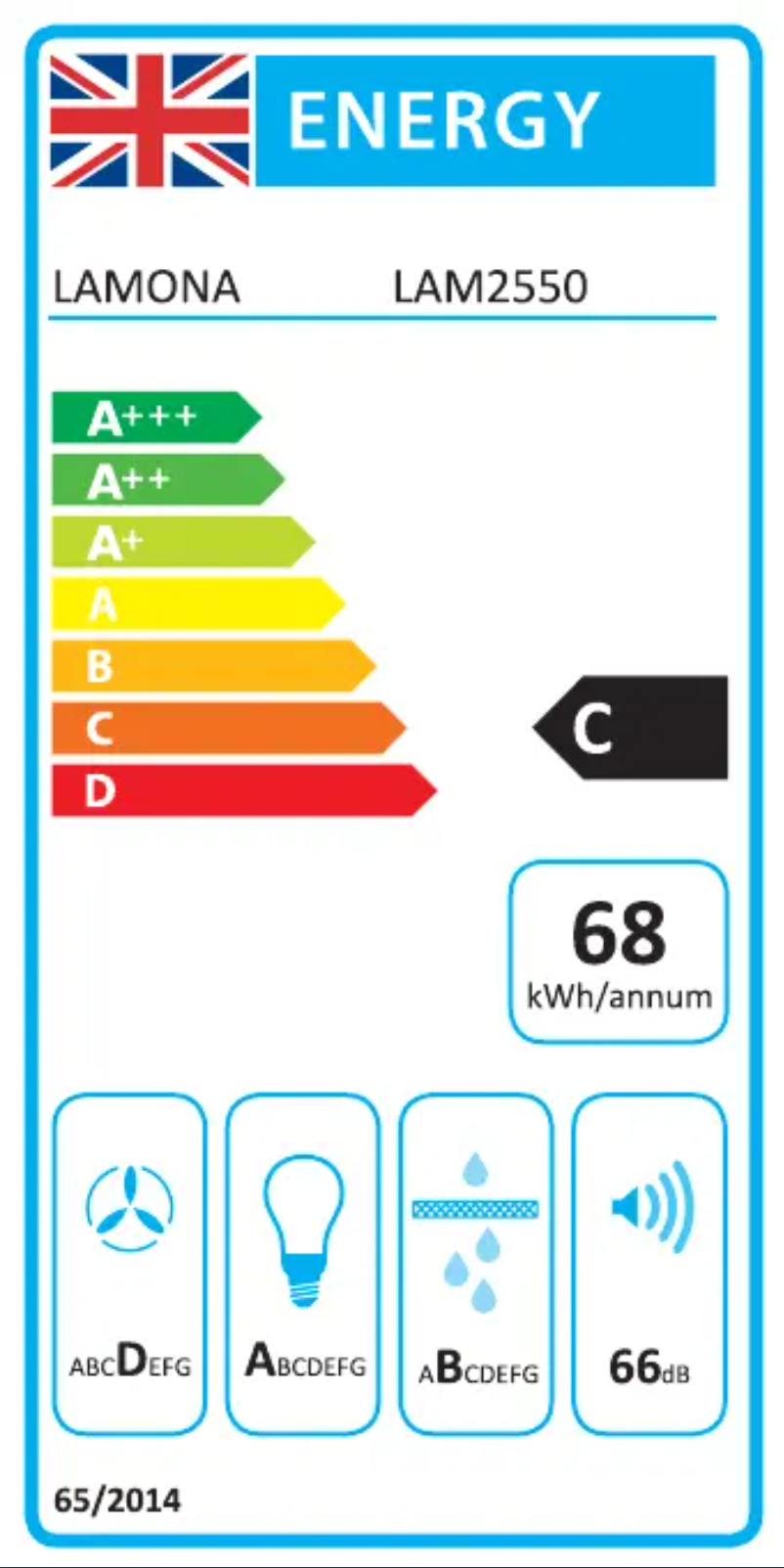 Page n°1 - Label énergétique Lamona LAM2592