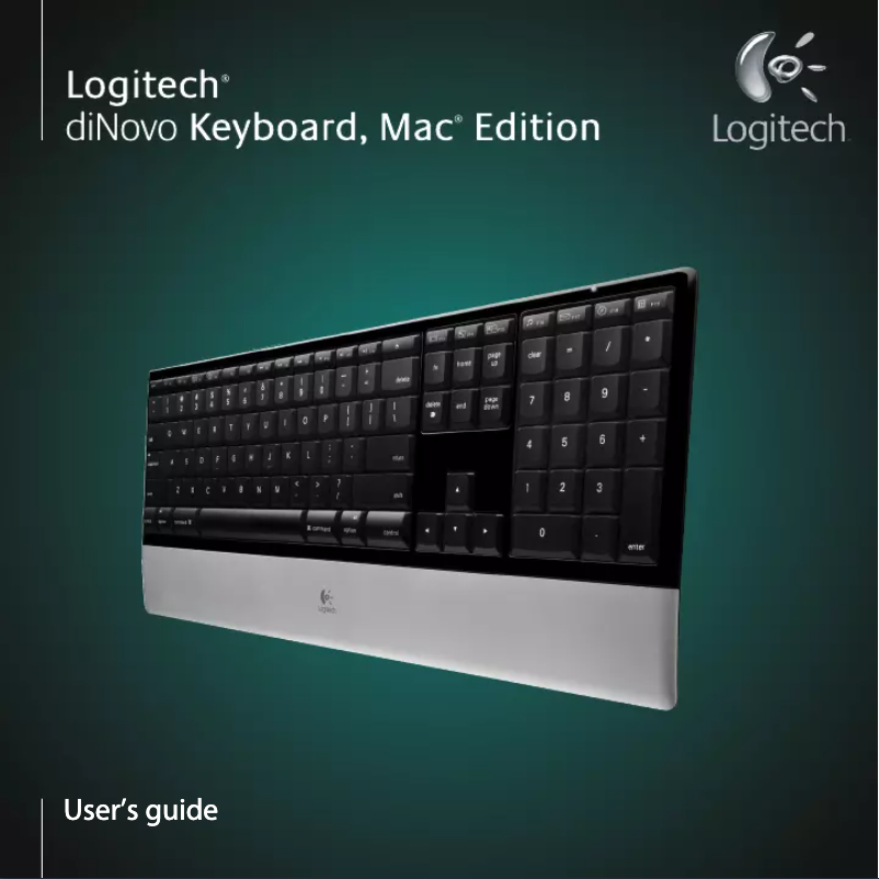 Page n°1 - Manuel utilisateur Logitech diNovo Keyboard Mac edition