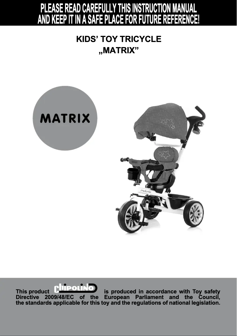 Page 1 de la notice Manuel utilisateur Chipolino Matrix