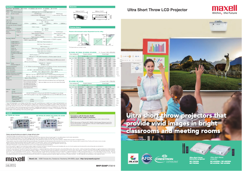 Page n°1 - Brochure Hitachi MC-TW3506