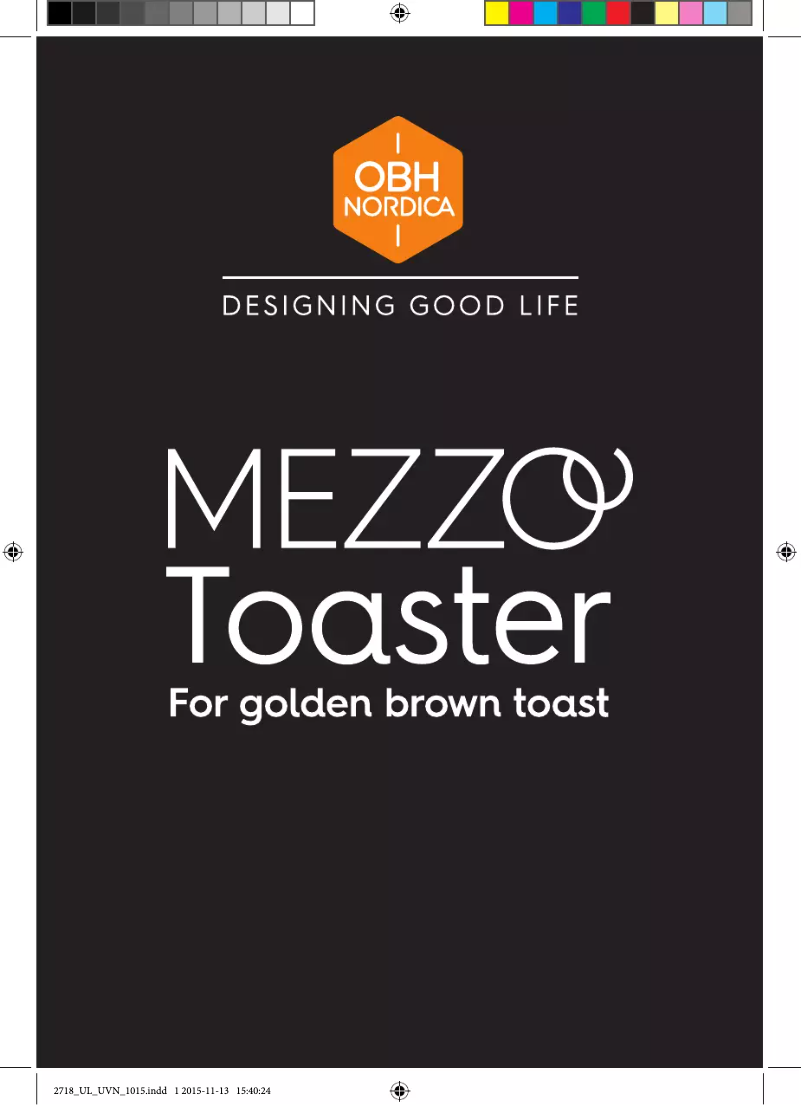 Page 1 of the manual User Manual OBH Nordica Mezzo 2718