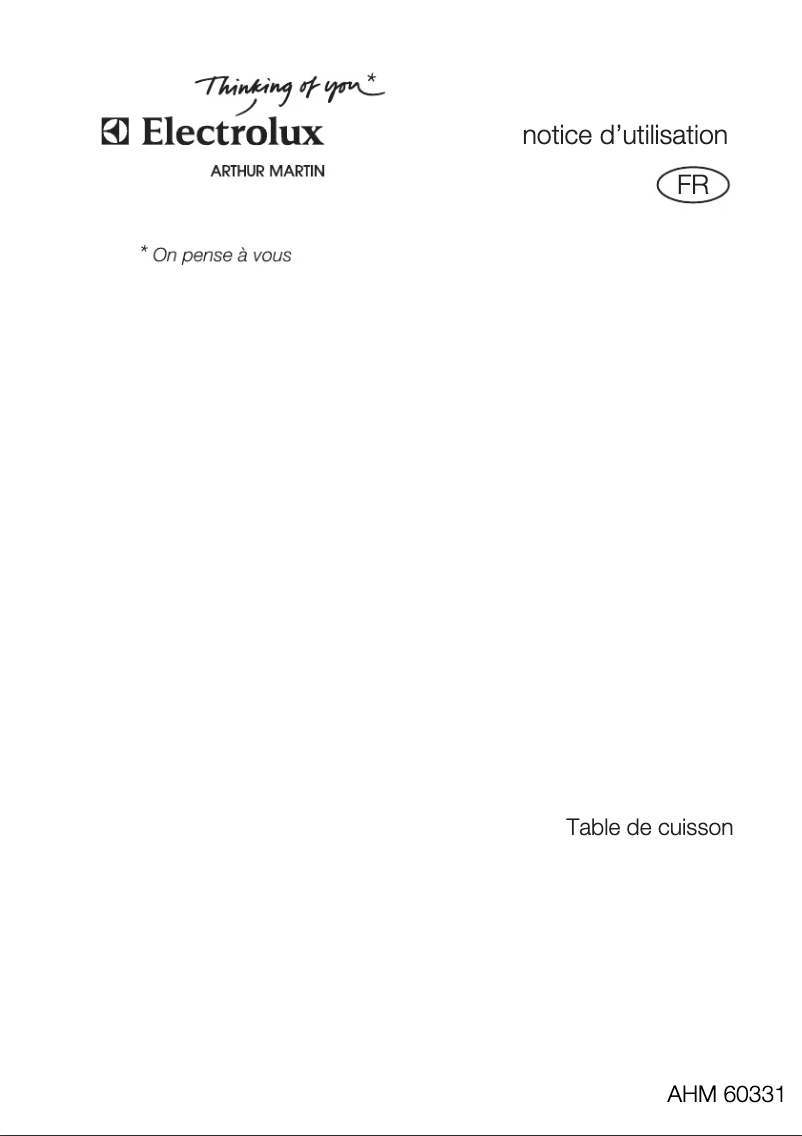 Página 1 del manual Manual de usuario Arthur Martin-Electrolux AHM60331K