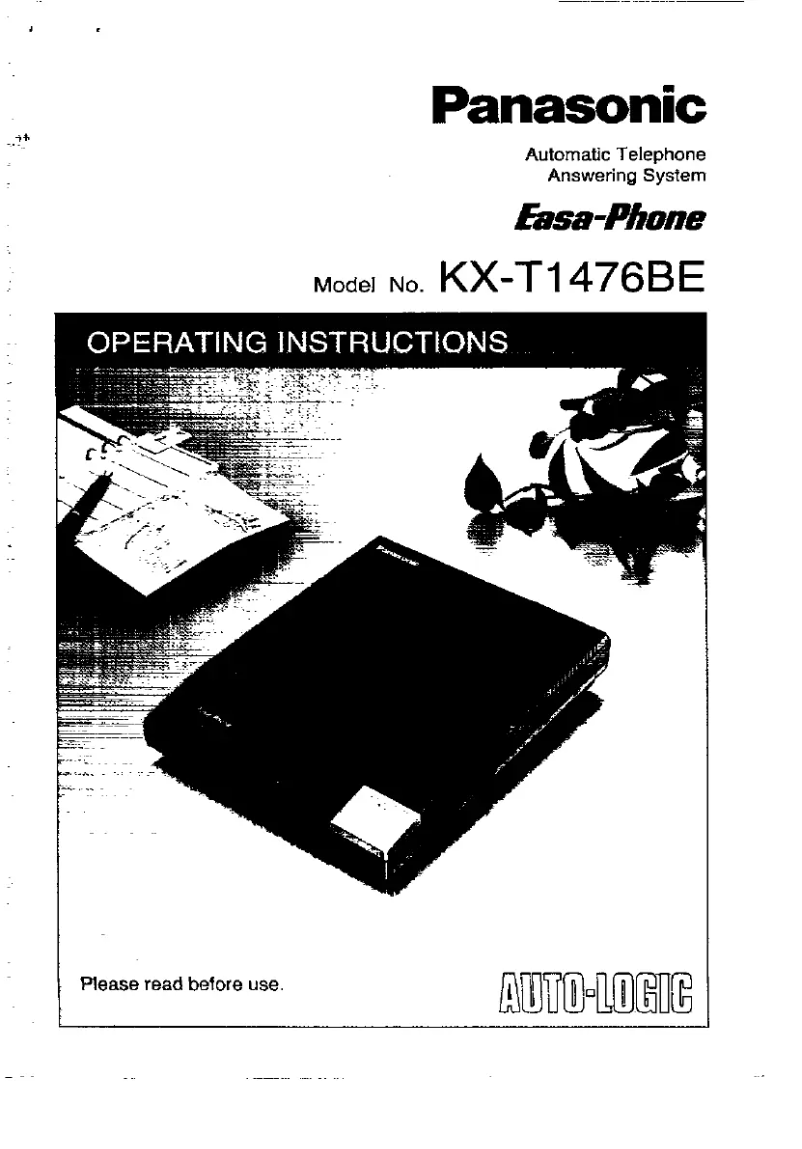 Image de la première page du manuel de l'appareil KX-T1476BE