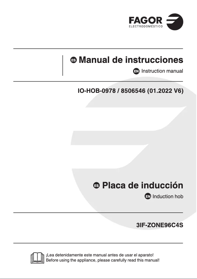 Page 1 de la notice Manuel utilisateur Fagor 3IF-ZONE96C4S