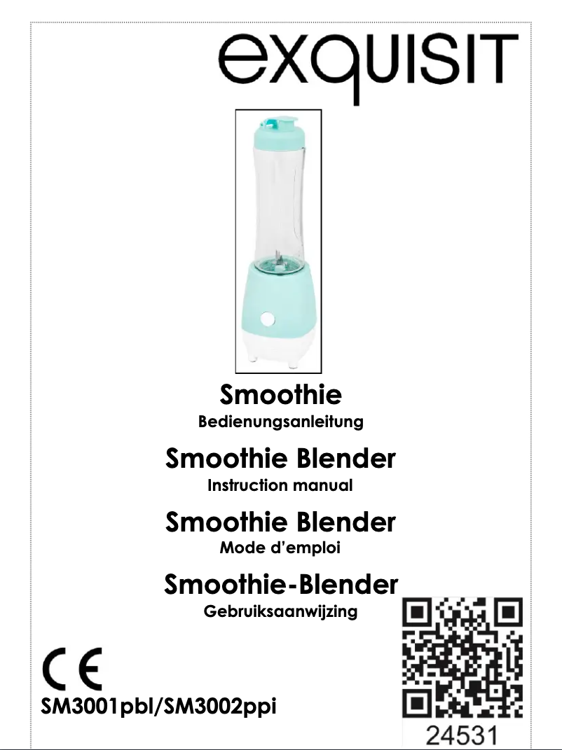 Image de la première page du manuel de l'appareil SM 3001 pbl