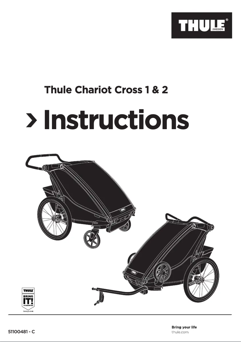 Página 1 del manual Manual de usuario Thule Chariaot Cross