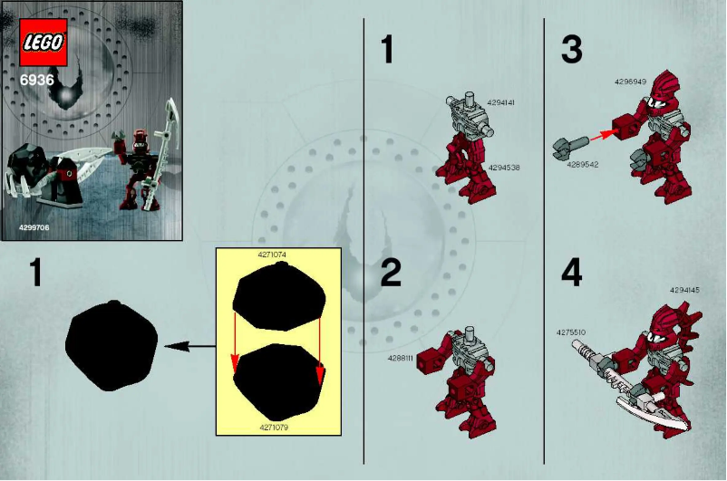 Página 1 del manual Manual de usuario Lego Piraka & Catapult