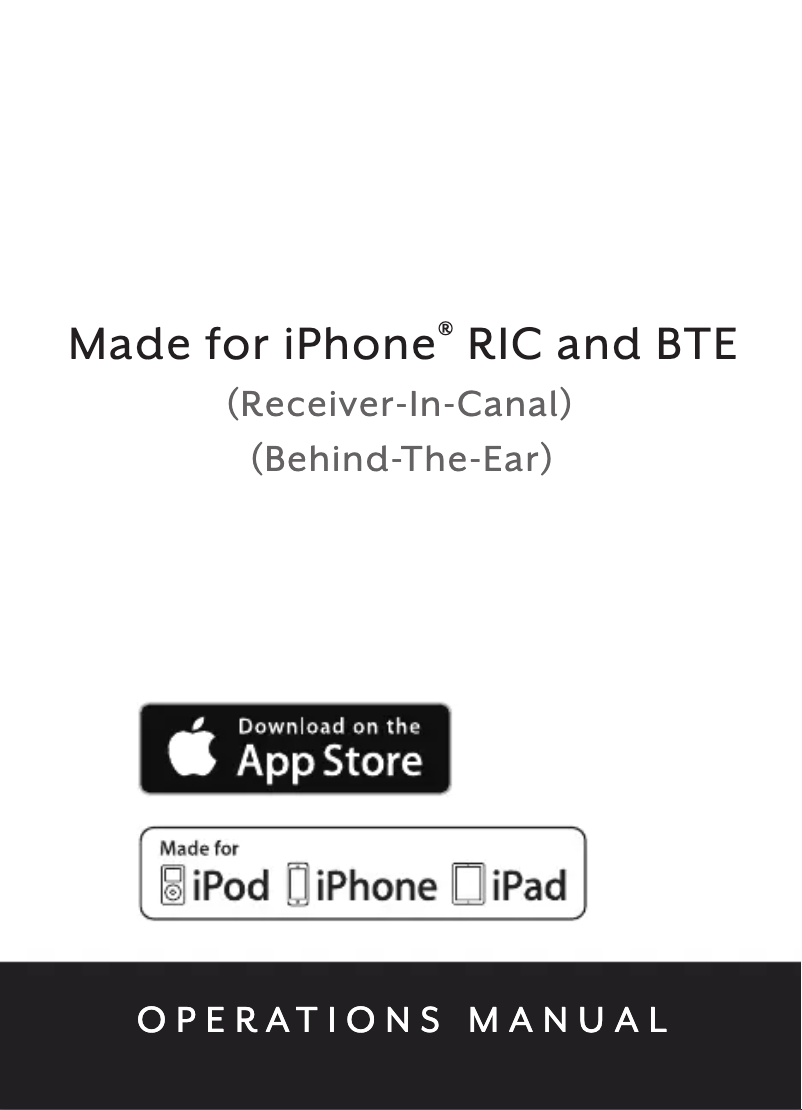 Image de la première page du manuel de l'appareil Halo Made for iPhone RIC