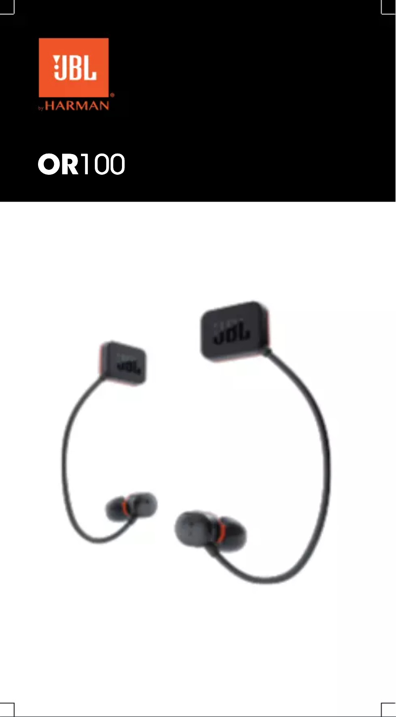 Page 1 de la notice Manuel utilisateur JBL OR100