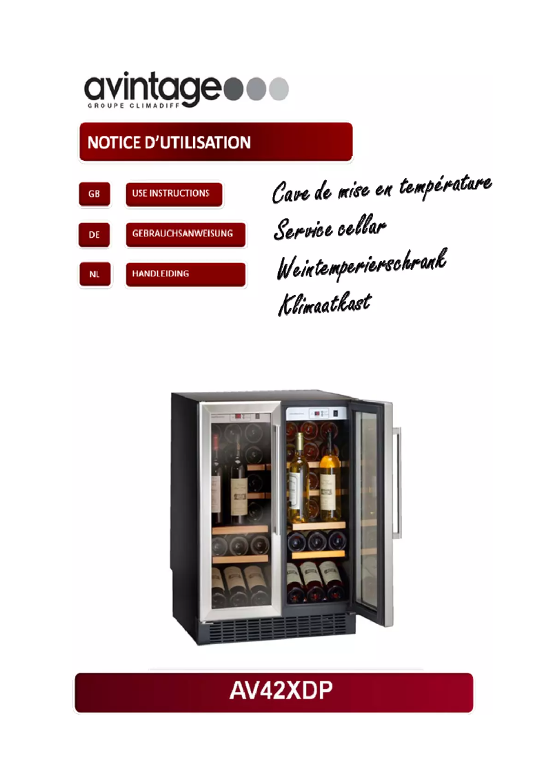 Page n°1 - Manuel utilisateur Climadiff CV41DZX