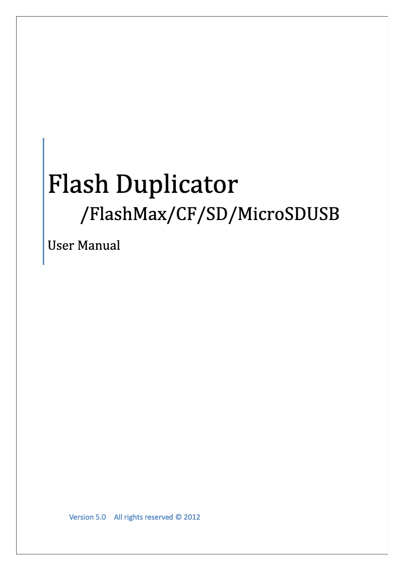 Page n°1 - Manuel utilisateur EZ Dupe CF 15