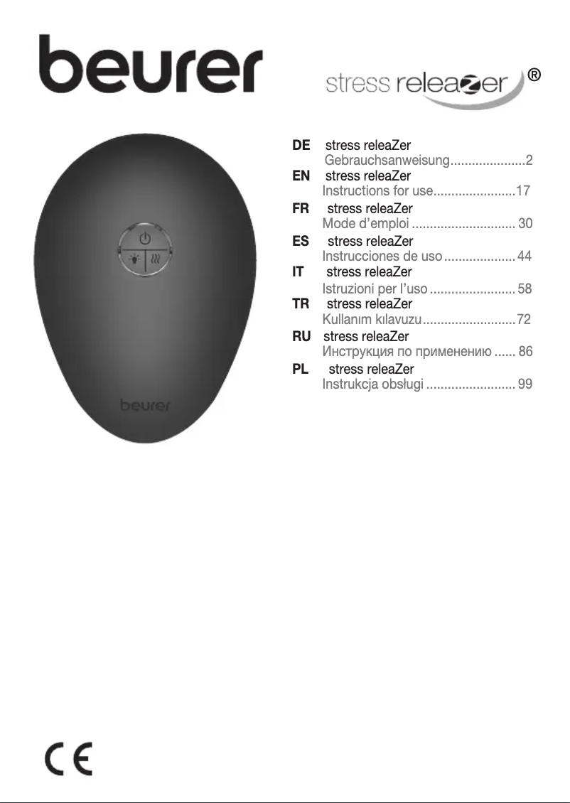 Page 1 de la notice Manuel utilisateur Beurer ST 100
