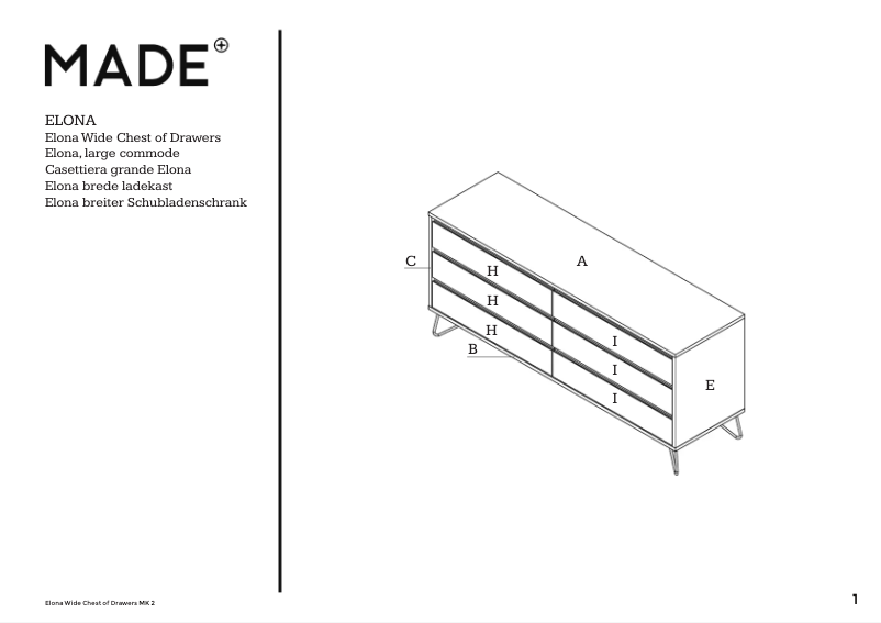 Page n°1 - Manuel utilisateur MADE Elona