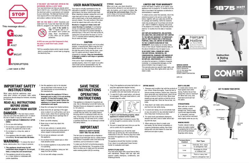 Image de la première page du manuel de l'appareil 247VHN