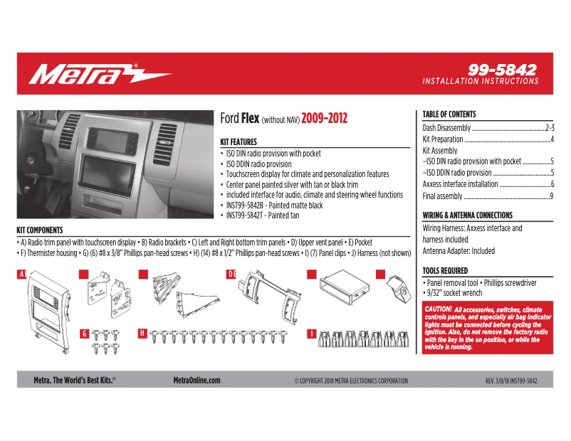 Página 1 del manual Manual de usuario Metra 99-5842