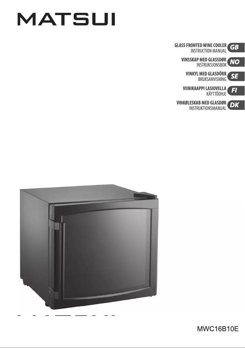 Page 1 de la notice Manuel utilisateur Matsui MWC16B10E