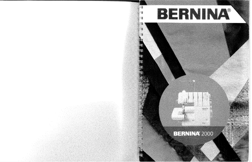 Page n°1 - Manuel utilisateur Bernina 2000