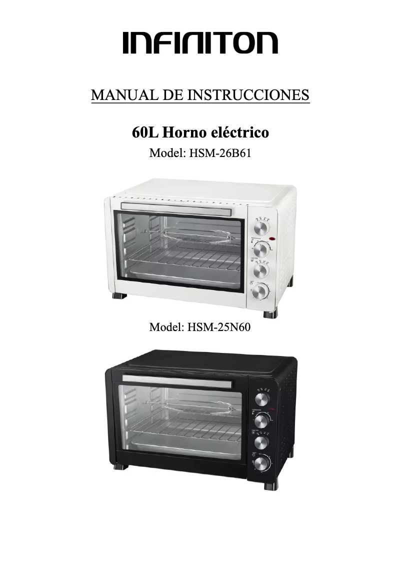 Page 1 de la notice Manuel utilisateur Infiniton HSM-25N60