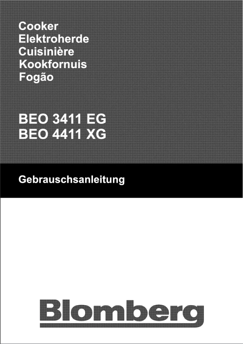 Page n°1 - Manuel utilisateur Blomberg BEO 4411 XG