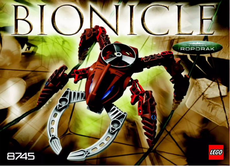 Page n°1 - Manuel utilisateur Lego Bionicle 8745