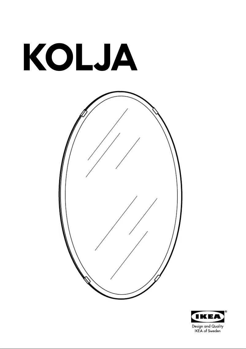Image de la première page du manuel de l'appareil KOLJA (OVAL)
